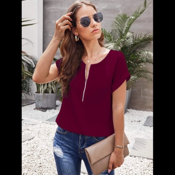 Half Zip Blouse - Picture 4 of 5